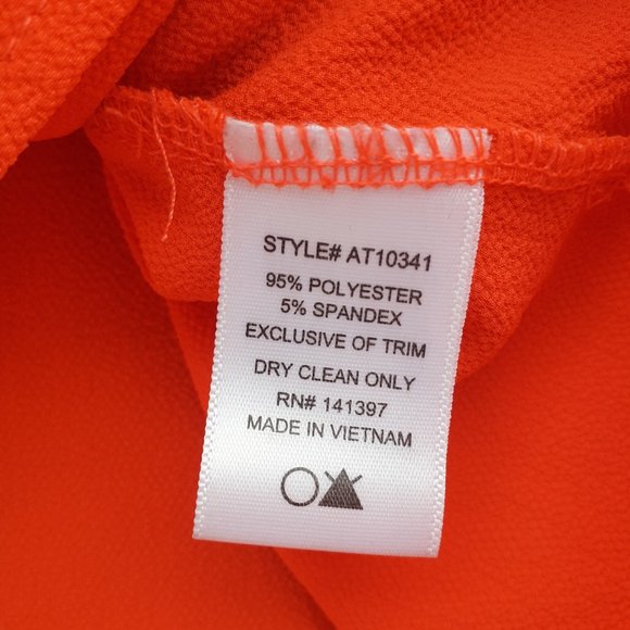 Flowy blouse, Cut out Satin effect long sleeve with High Low hem, XS - Picture 4 of 6